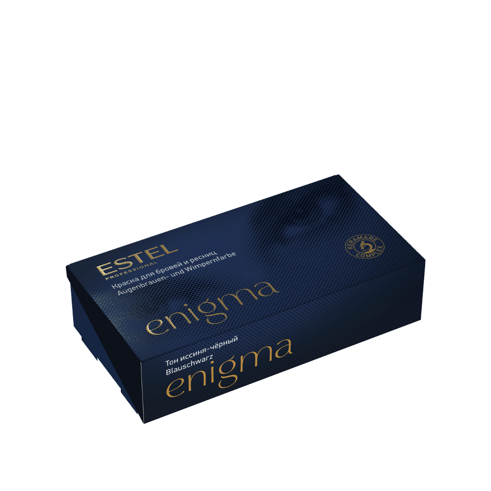 Краска для бровей и ресниц ENIGMA, 2*20 мл - Тон иссиня-черный