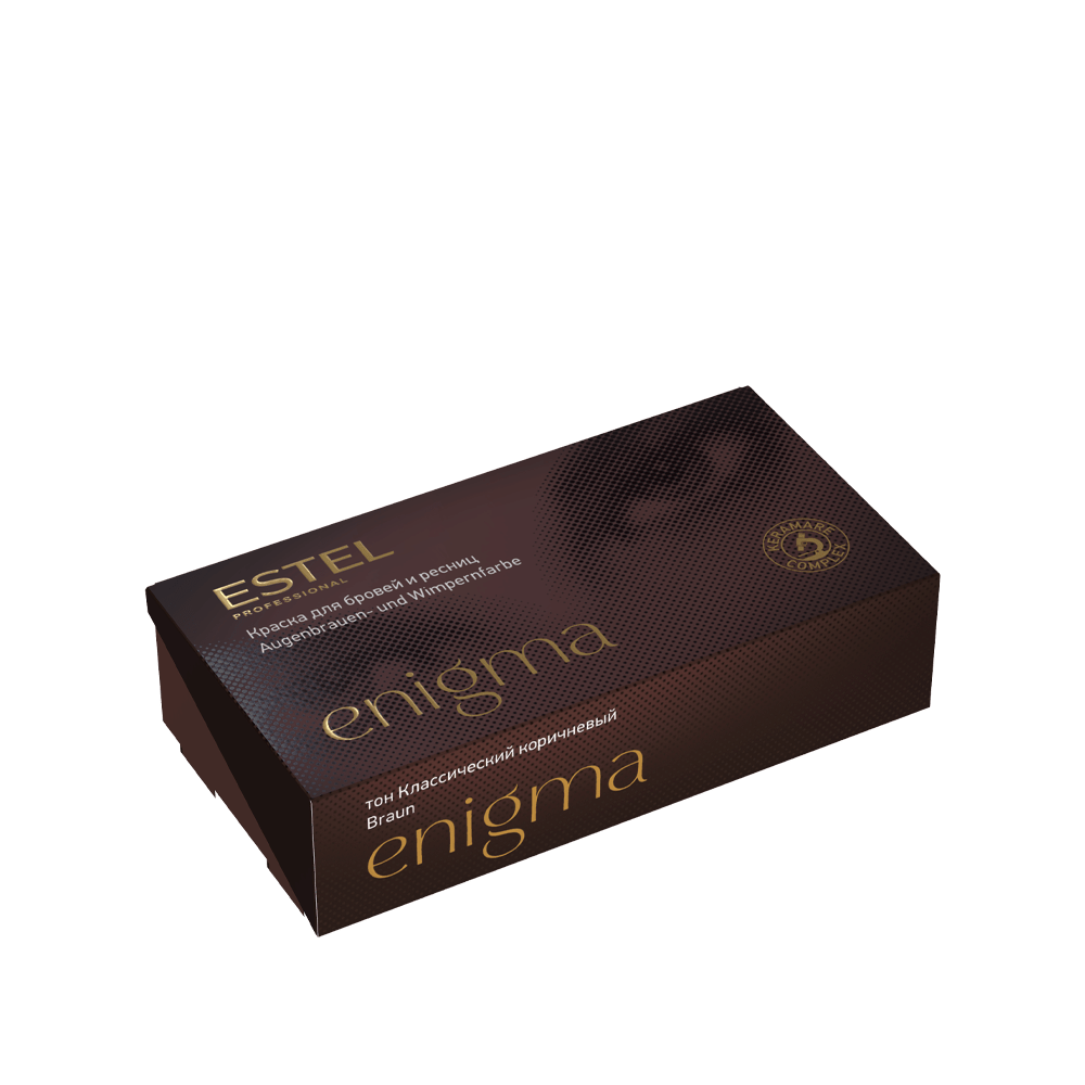 Краска для бровей и ресниц ENIGMA, 2*20 мл - Тон классический коричневый