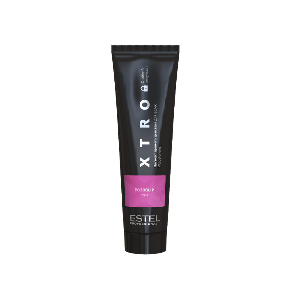 Пигмент прямого действия для волос XTRO BLACK Розовый, 100 мл