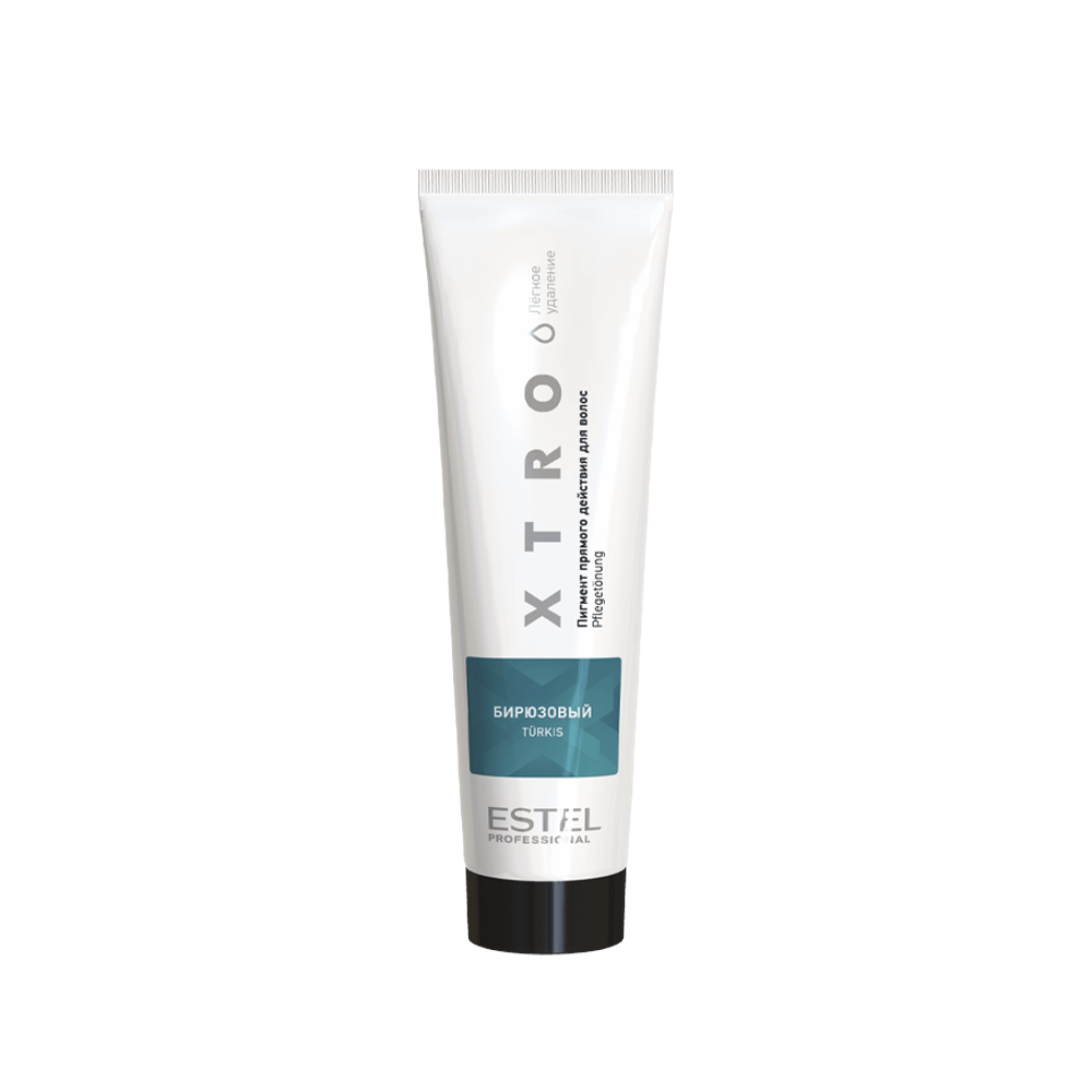 Пигмент прямого действия для волос XTRO WHITE Бирюзовый, 100 мл