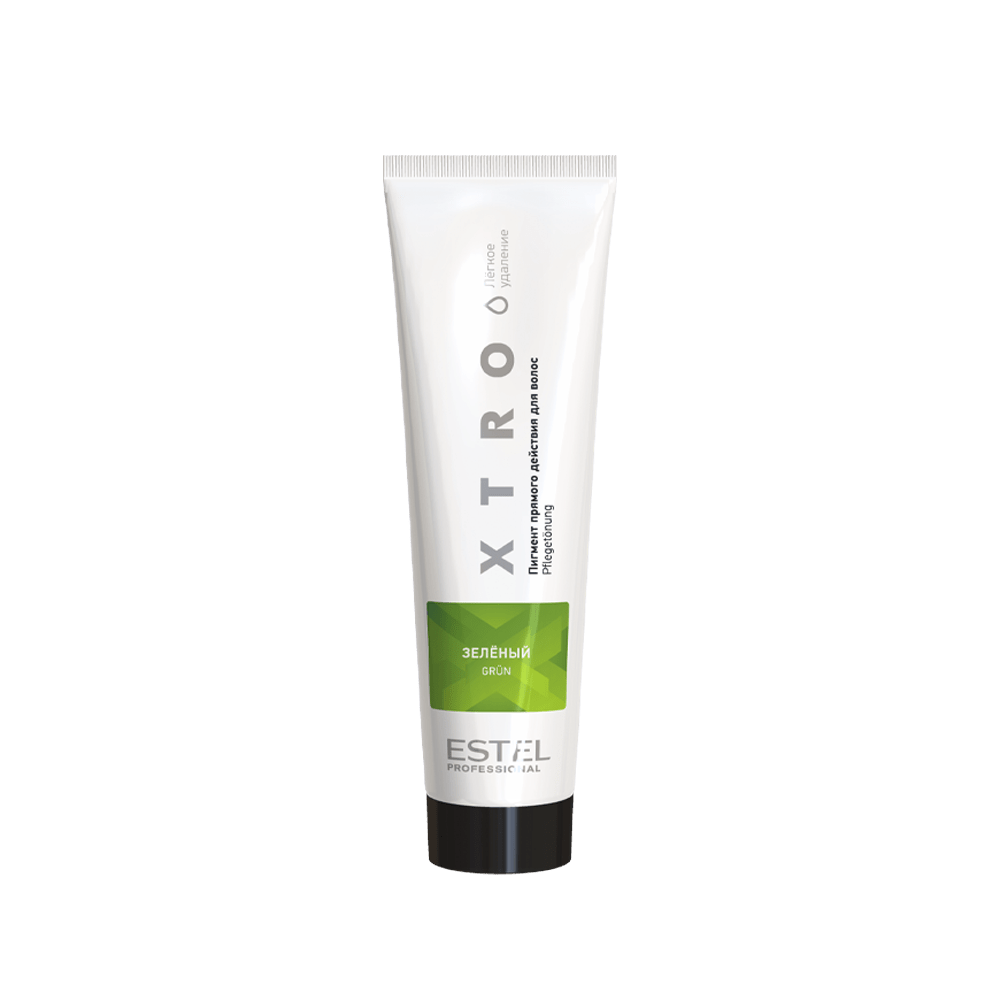 Пигмент прямого действия для волос XTRO WHITE Зеленый, 100 мл