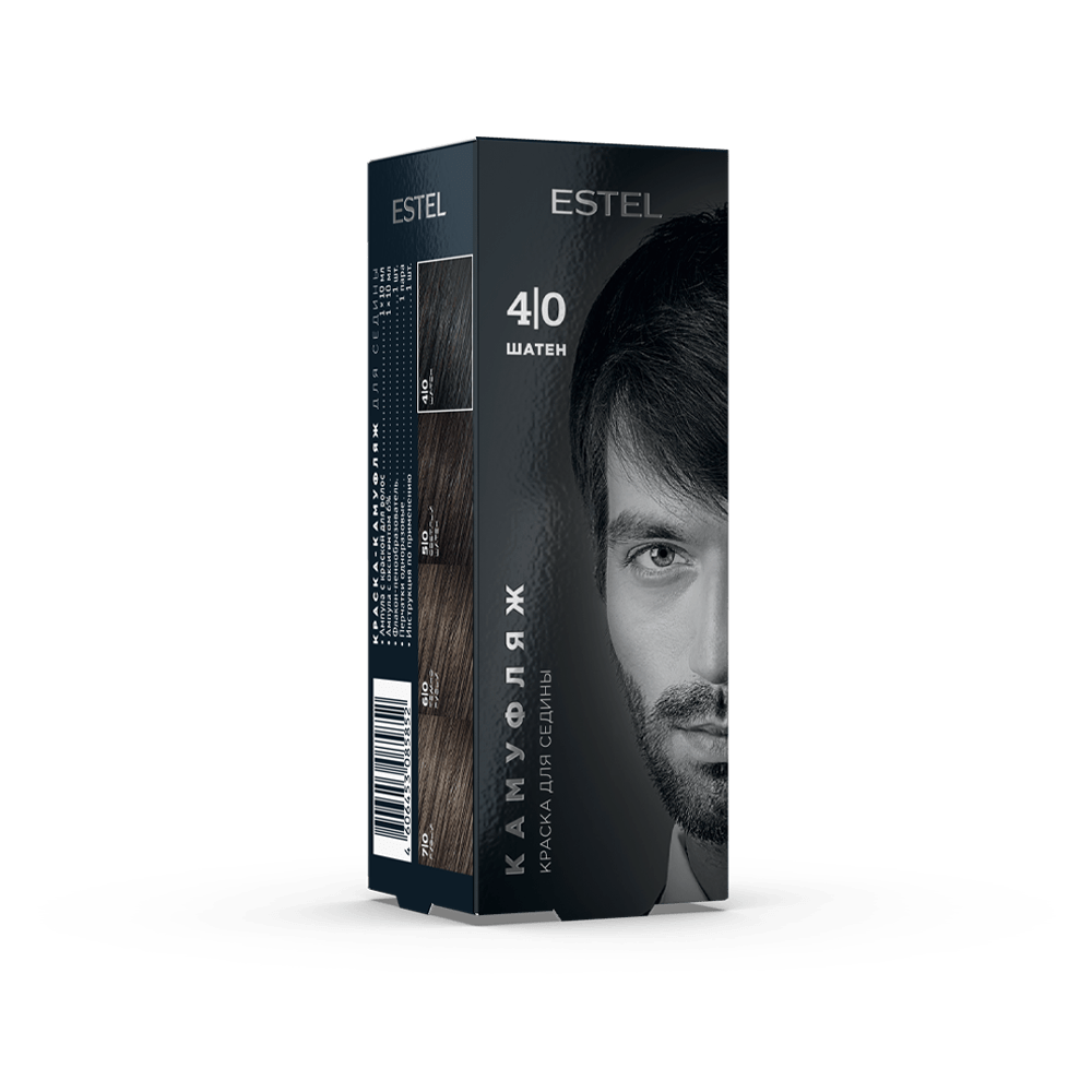 Набор для камуфляжа волос ESTEL ALPHA HOMME 4/0 Шатен