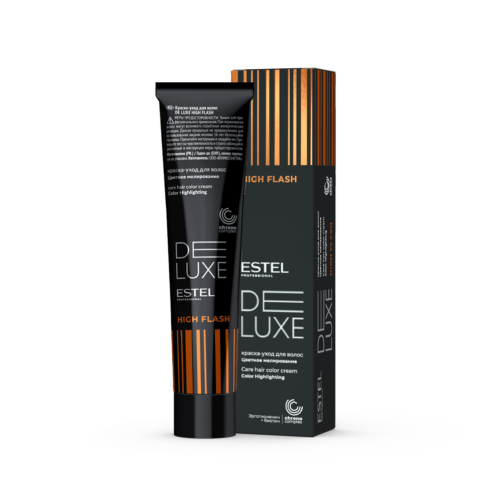 Краска-уход для волос DE LUXE HIGH FLASH, 60 мл