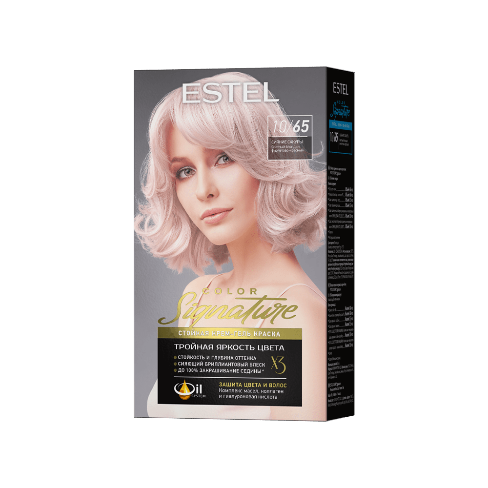 Стойкая крем-гель краска для волос ESTEL COLOR Signature 10/65 Сияние сакуры, 150 мл