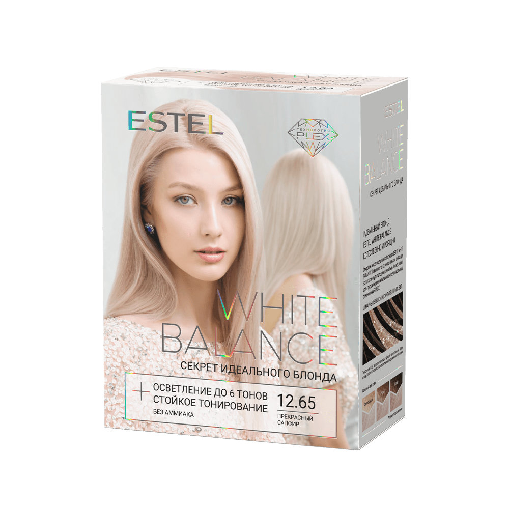 Секрет идеального блонда ESTEL WHITE BALANCE тон 12.65 Прекрасный сапфир